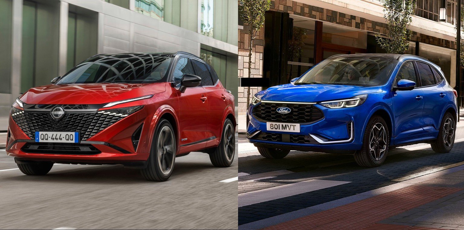 Nissan Qashqai vs Ford Kuga: SUV a confronto. Versioni, motori e prezzi