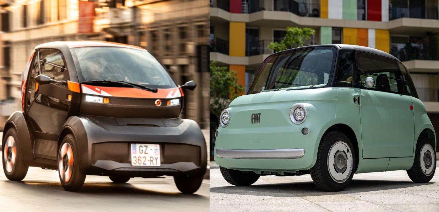 Mobilize Duo vs FIAT Topolino, confronto tra quadricicli elettrici. Versioni e prezzi