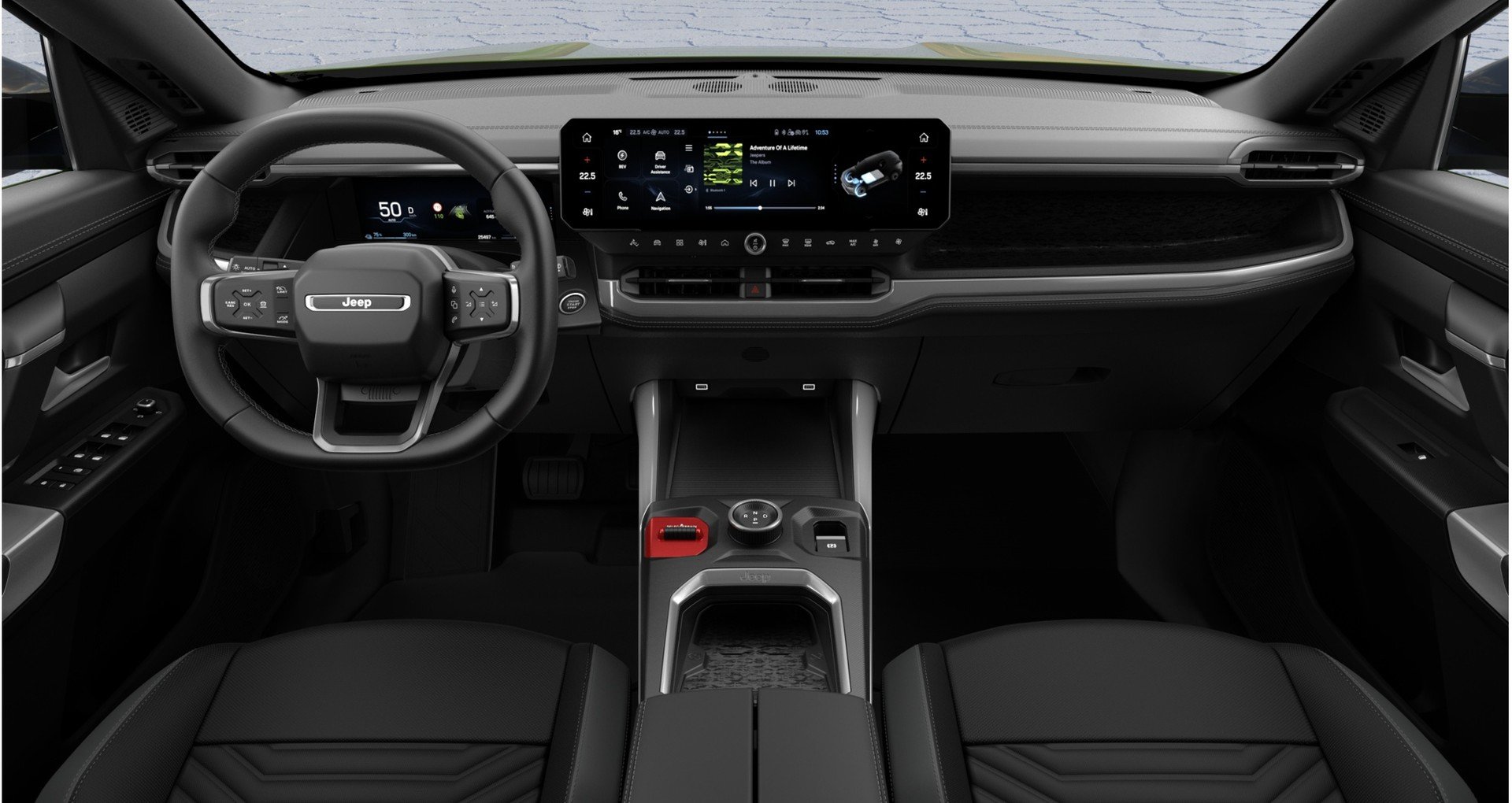 Nuova Jeep Compass, gli interni del nuovo SUV elettrico ed ibrido