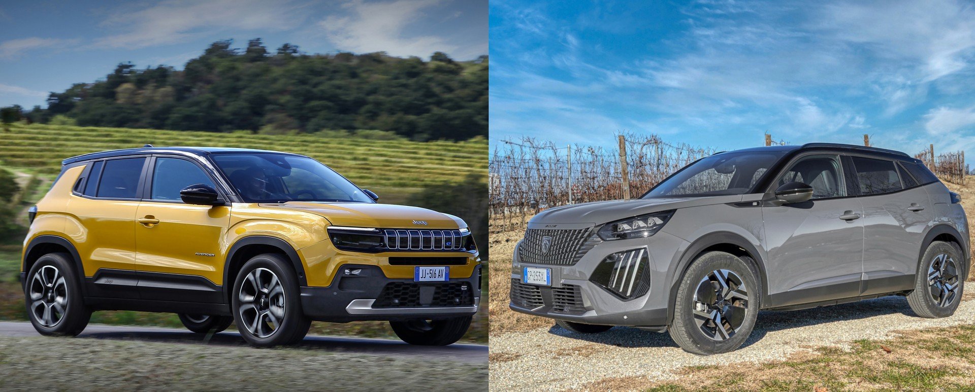 Jeep Avenger vs Peugeot 2008, SUV a confronto. Versioni, motori e prezzi