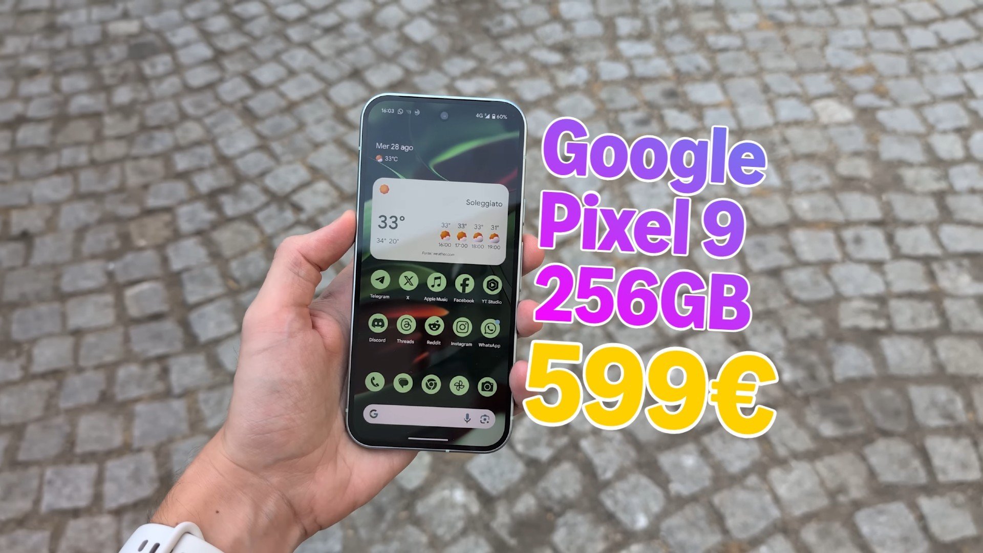 Google Pixel 9 256GB: prima volta a meno di 600 con il doppio sconto Amazon