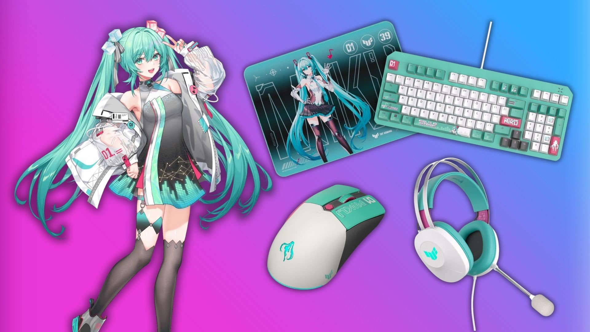 Asus TUF Gaming si veste di Hatsune Miku: nuovi prodotti e prezzi