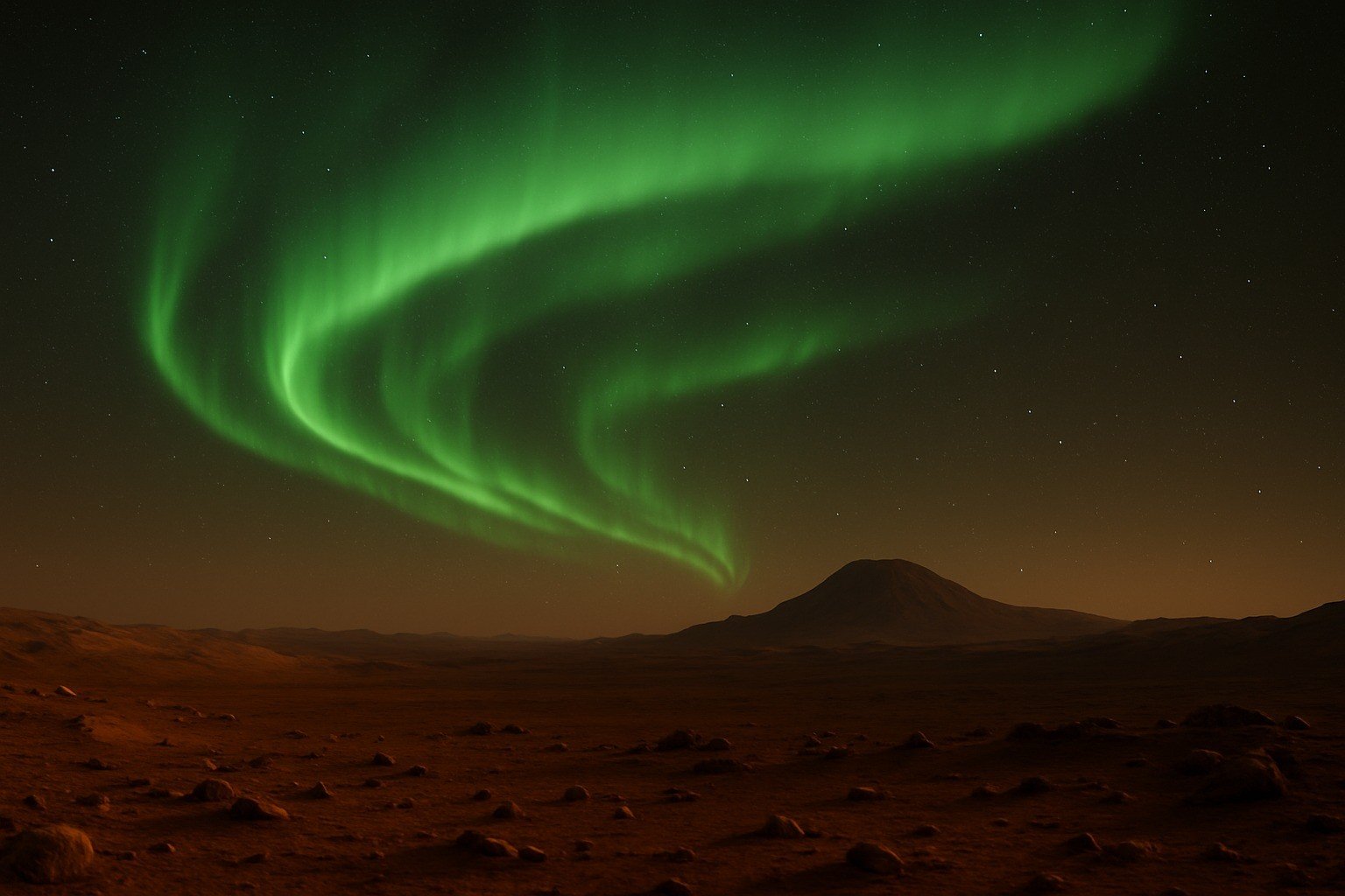 Un'aurora verde su Marte: Perseverance la fotografa per la prima volta