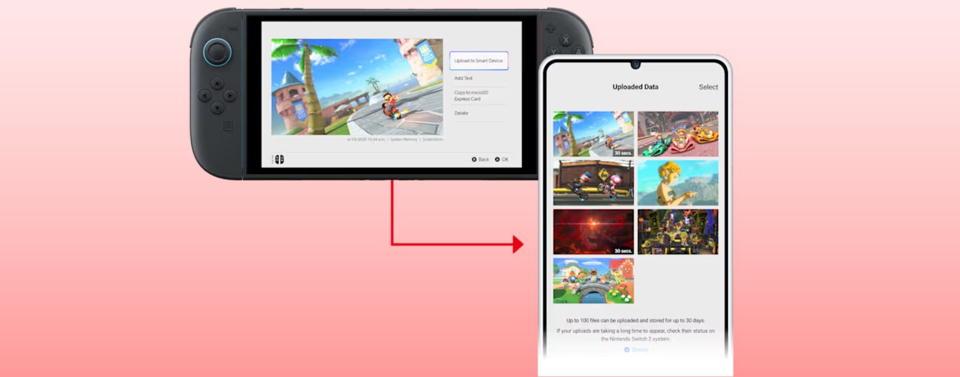Con Switch 2 si potrà effettuare il backup degli screenshot nel cloud