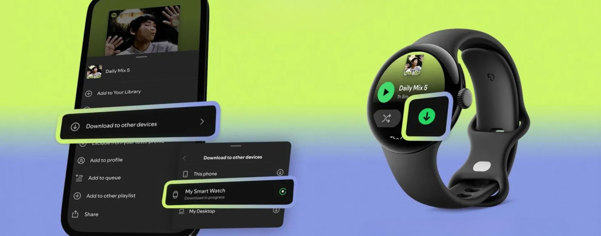 Spotify adesso permette di scaricare da remoto le playlist anche su smartwatch