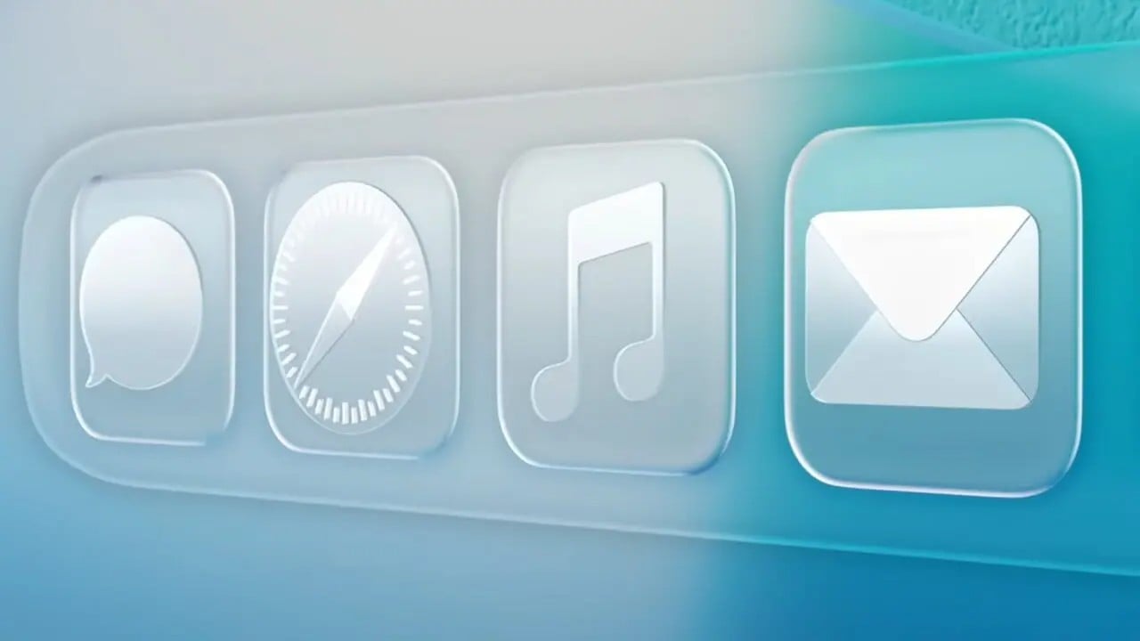 Apple svela nuove icone in stile Liquid Gass a un passo dal rilascio di iOS 26