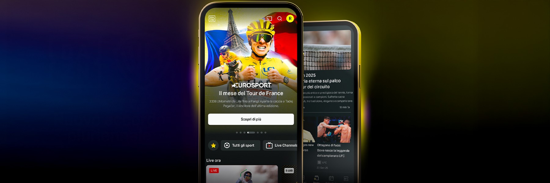 DAZN rafforza l'accordo con Warner Bros. Discovery: più Eurosport e canali in chiaro