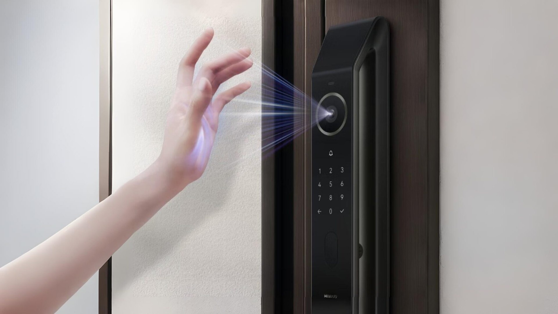 Huawei lancia la serratura smart con riconoscimento vene e spioncino a 161°