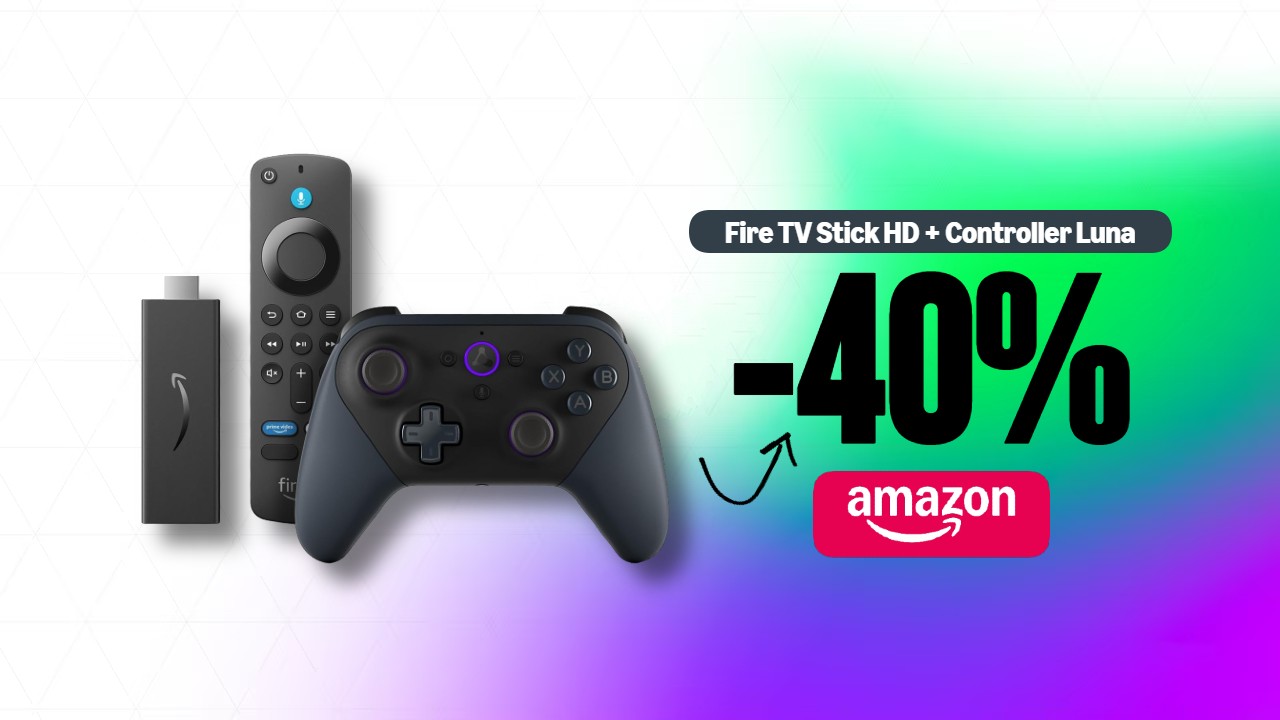 Offerta Lampo Amazon: Fire TV Stick HD + Controller Luna a -40%! Non Perdere l'Occasione!