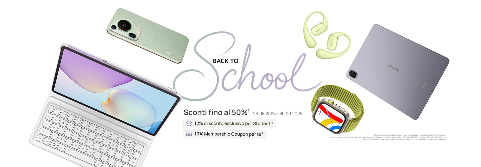 Huawei e il Back to School ricco di super offerte e regali