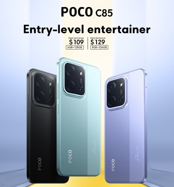 XIAOMI POCO C85, Smartphone 8+256GB, 6.99 pollici 120Hz Display 7.99mm Design, MediaTek Helio G81-Ultra Octa-core, 50MP AI doppia fotocamera, 6000mAh, Viola, Caricatore non incluso