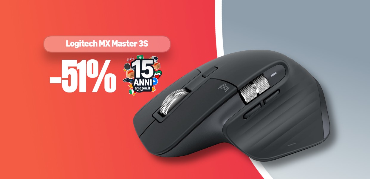 Logitech MX Master 3S: a questo prezzo è un affare gigantesco