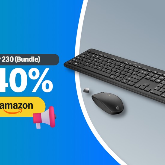 Tastiera E Mouse Wireless HP - Connessione USB 2.4 GHz, Tastiera Silenziosa, Batteria Lunga Durata | Per Ufficio E Casa, Nero Opaco