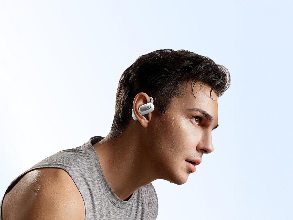 Baseus Eli Sport 1 Cuffie Open Ear Bluetooth - Bassi Potenti, 30h Autonomia, IPX4, Microfoni ENC, Per Sport