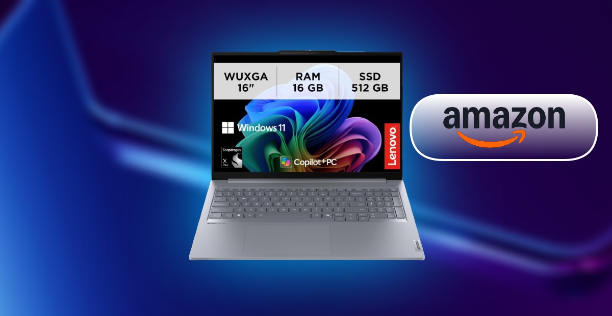 Lenovo ThinkBook 16 G7: il Copilot+ PC ad uno dei prezzi più bassi