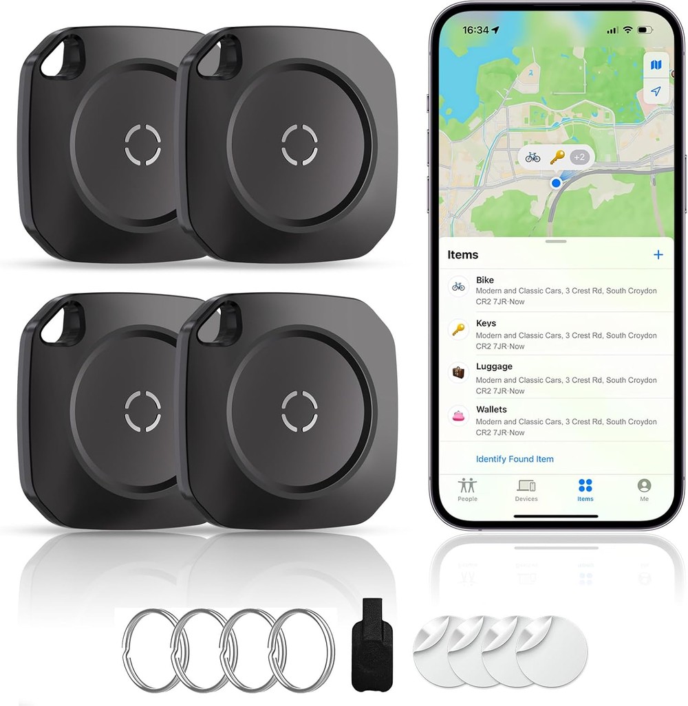 Smart Tracker Tag per Android, Trova chiavi compatibile con Google Il mio dispositivo Trova app (solo Android), Bluetooth Tracker per chiavi, bagagli, borse e valigie