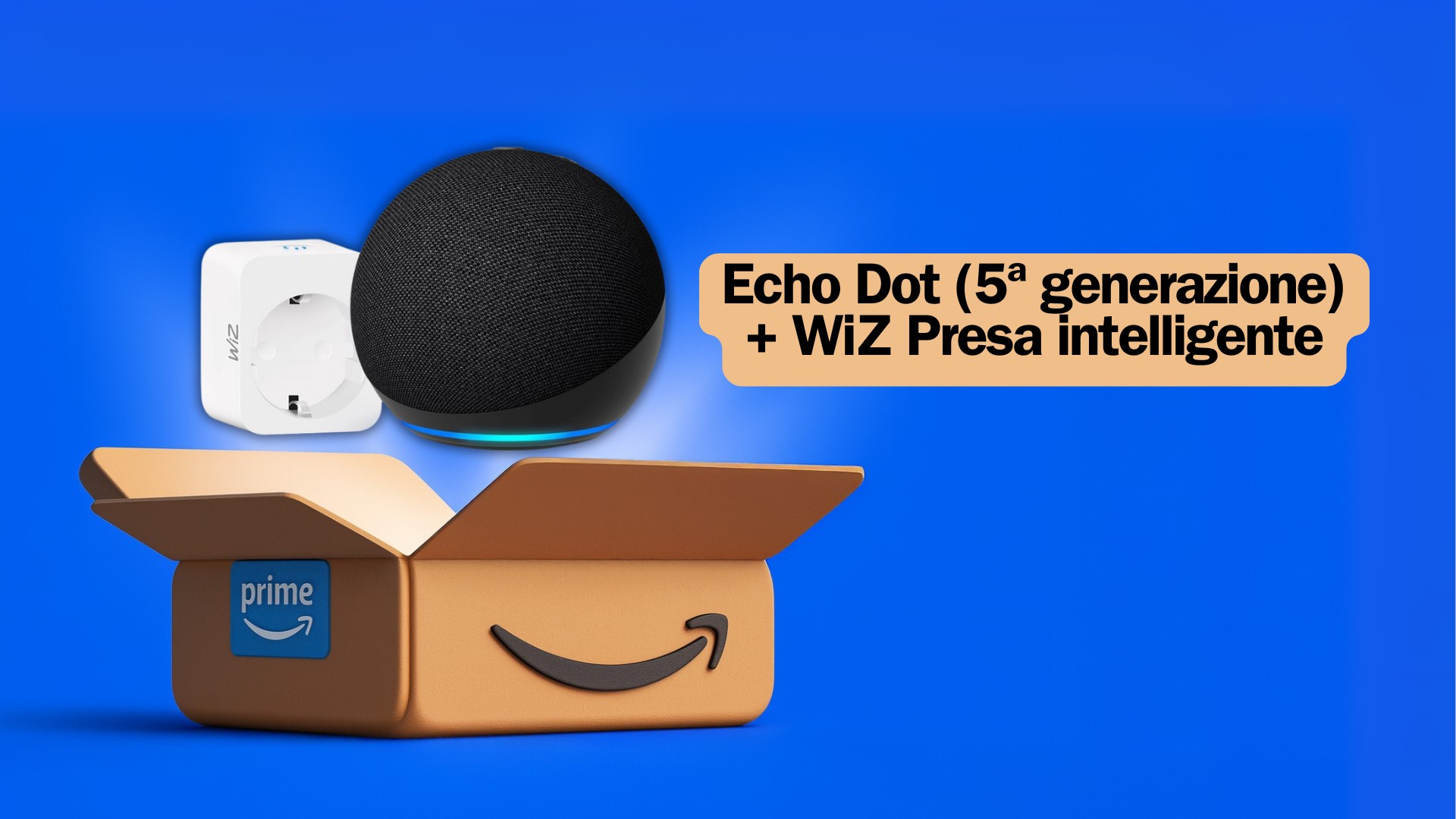 Amazon Echo Dot (5a Generazione) Blu - NUOVO Sigillato, Smart Speaker Con Alexa