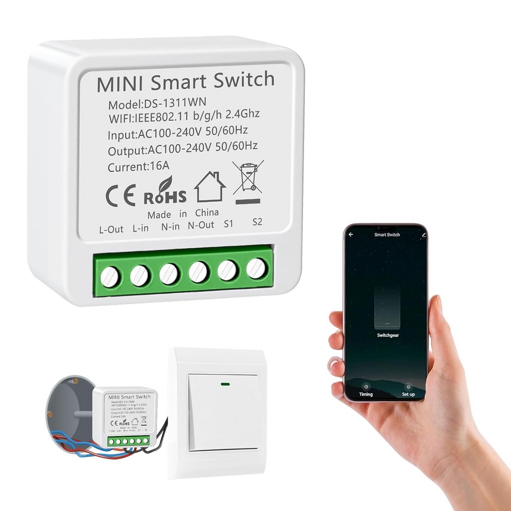 HOMCLOUD 602522 MODULO PuIsante/Interruttore 4CH Wi-Fi da incasso EUR HOMCLOUD 602522 MODULO PuIsante/Interruttore 4CH Wi-Fi da incasso EUR
