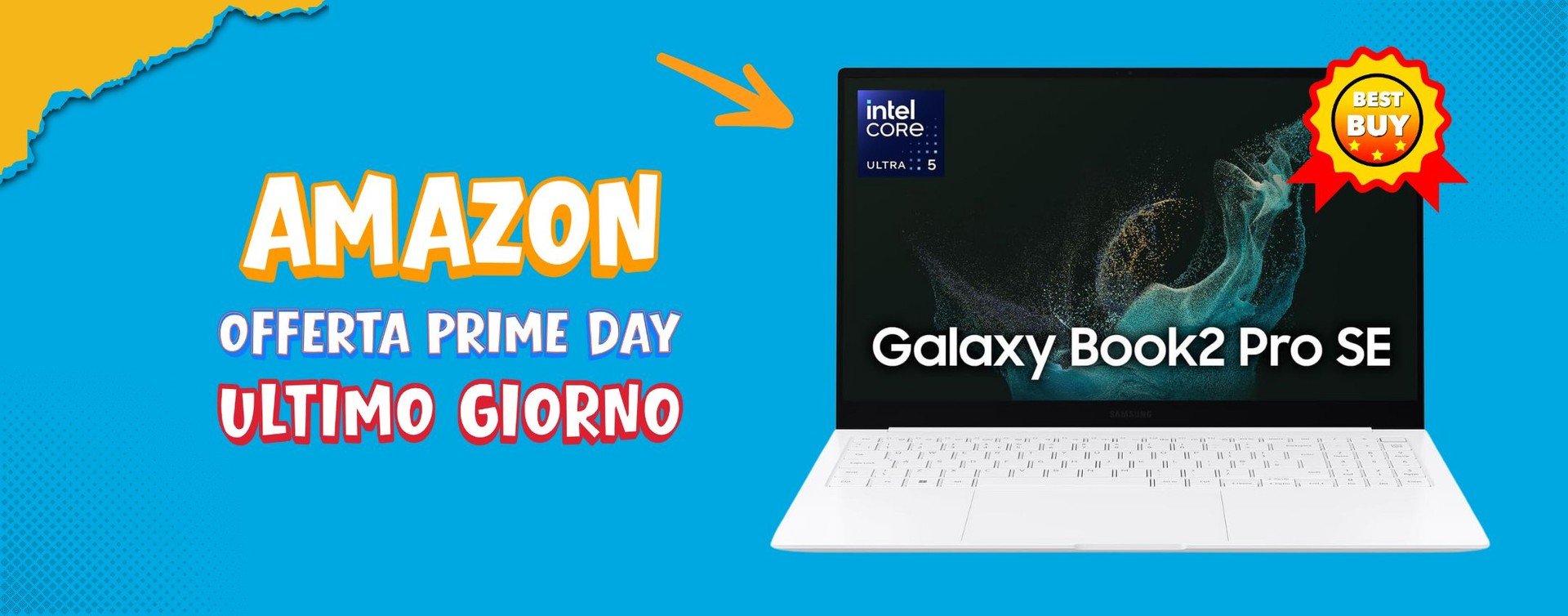 Galaxy Book2 Pro SE con AMOLED, Ultra5, 16+512GB in sconto al minimo storico