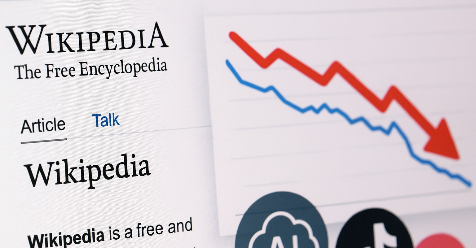Wikipedia in crisi: l’AI e i video brevi stanno riscrivendo internet