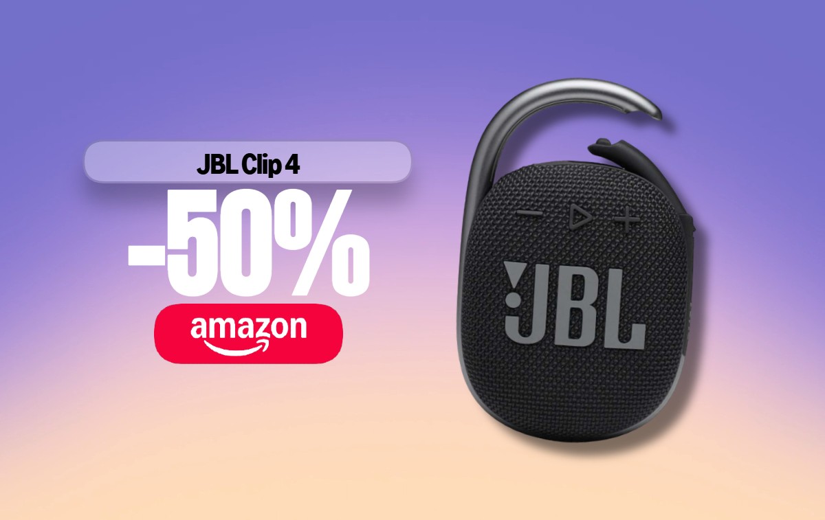 JBL CLIP 4 - Altoparlante Bluetooth Portatile E Leggero Con Moschettone Integrato Resistente Allacqua E Alla Polvere Durata Della Batteria Di 10 Ore Bianco 92297575