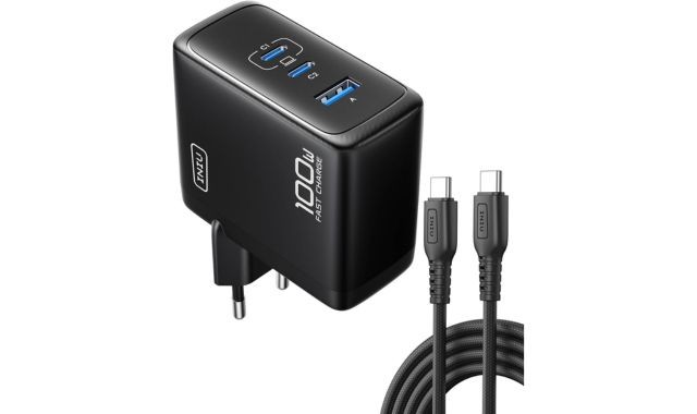 Caricatore USB-C 120W Portatile – Multiporta Per Laptop, Smartphone E Smartwatch