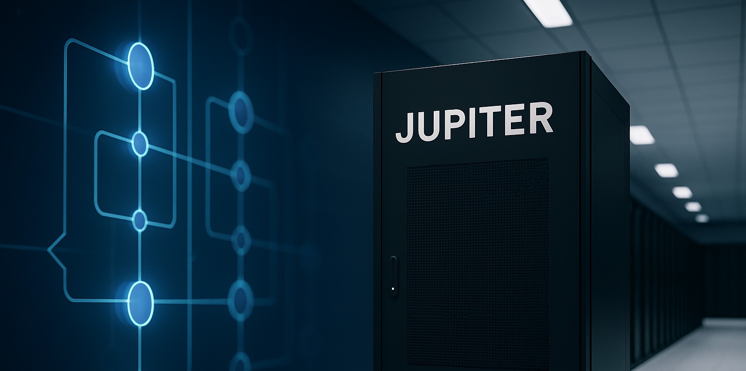 Il supercomputer JUPITER realizza la prima simulazione completa da 50 qubit