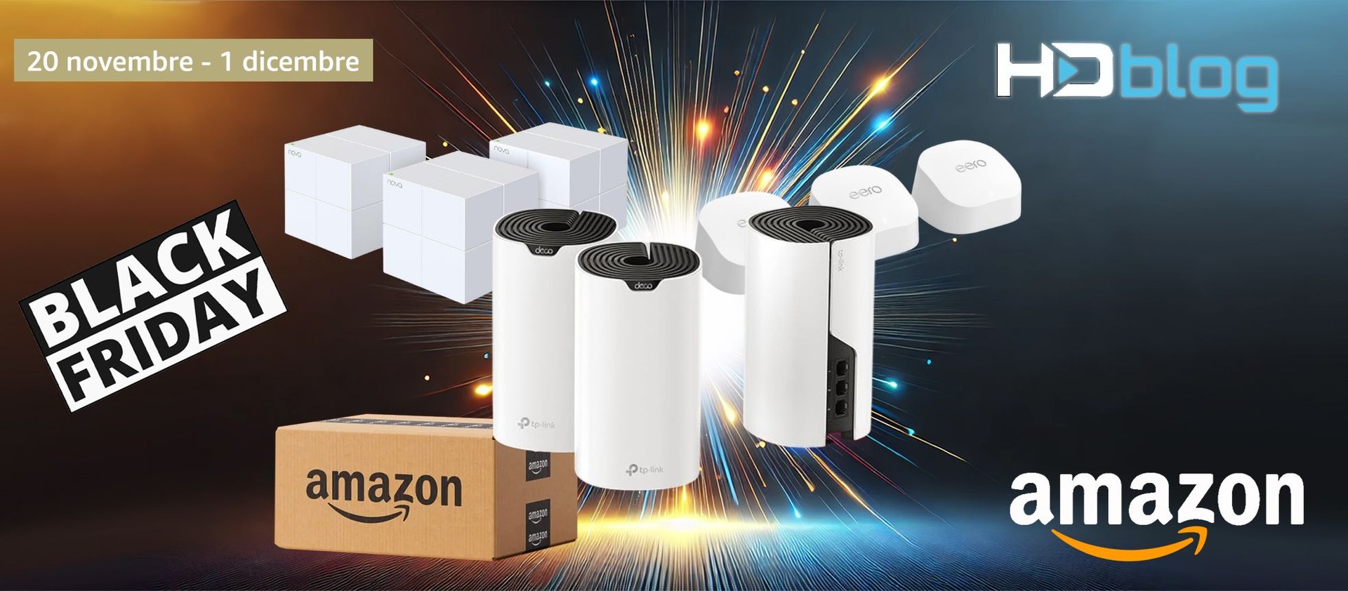 Black Friday Amazon 2025: i migliori sistemi WiFi mesh in sconto 