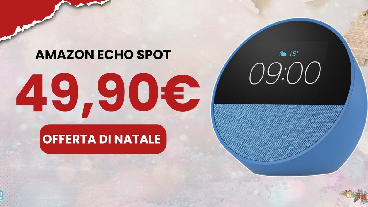 Sveglia Alexa Amazon Echo Spot - Sveglia Intelligente Con Schermo E Alexa - Colore Nero - Nuovo Senza Scatola Retail Dispositivo Amazon Senza Scatola