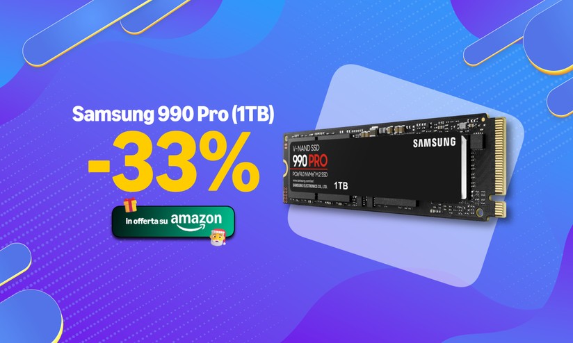 SSD Samsung 990 Pro: la versione da 1TB spopola su Amazon con lo