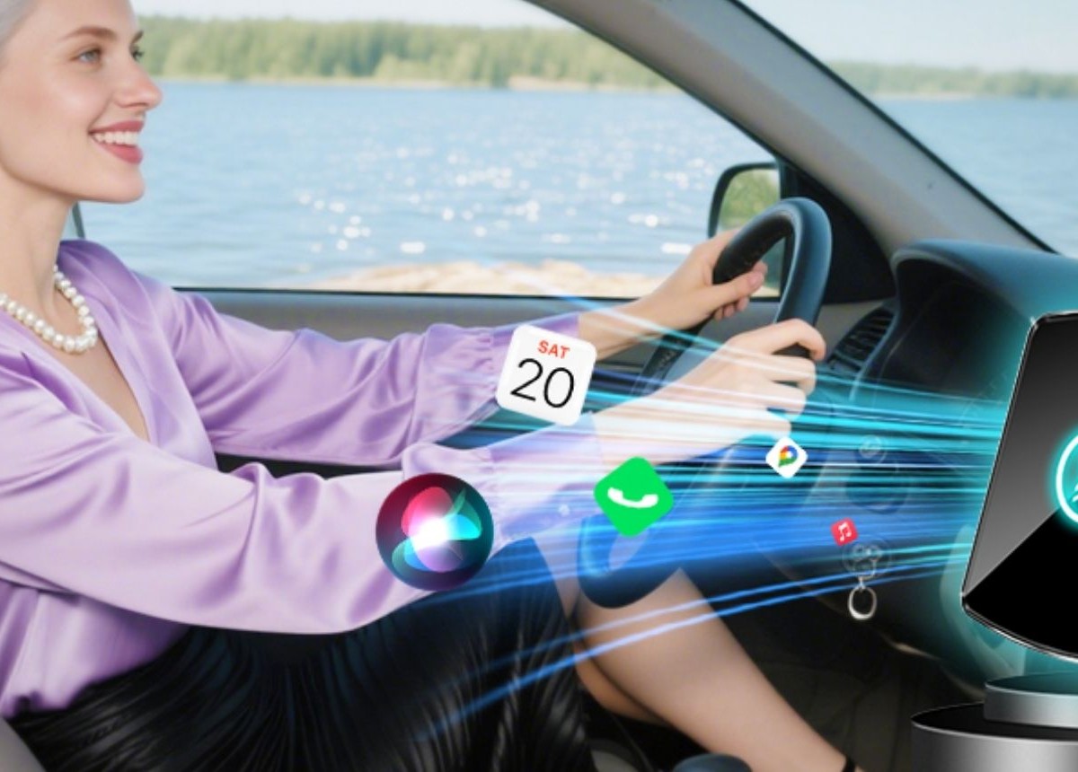 Adattatore Wireless 2in1 per CarPlay e Android Auto, Aggiornamento 2026 Adattatore Wireless 2in1 per CarPlay e Android Auto, Aggiornamento 2026