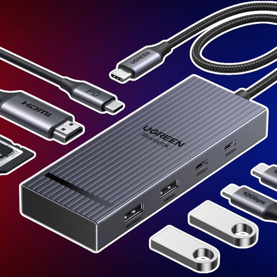 SMALLRIG Hub USB-C 4 In 1 4598 Con Attacco Cold Shoe – PD 100W, USB-C 3.1 10Gbps, 2x USB-C 2.0 – Per Riprese Video 4K 60fps Con Smartphone