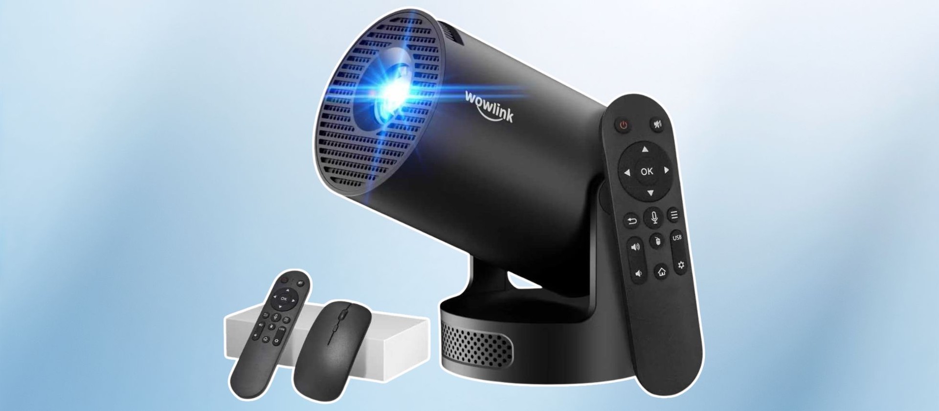Videoproiettore, Vamvo L4200 Proiettore Portatile, Supporta 1080p Full HD, Mini Proiettore Cinematografico 5800 Lumens con 50,000 Ore, Per TV Stick iOS/Android/Laptop/Regalo/HDMI/USB/ PS4