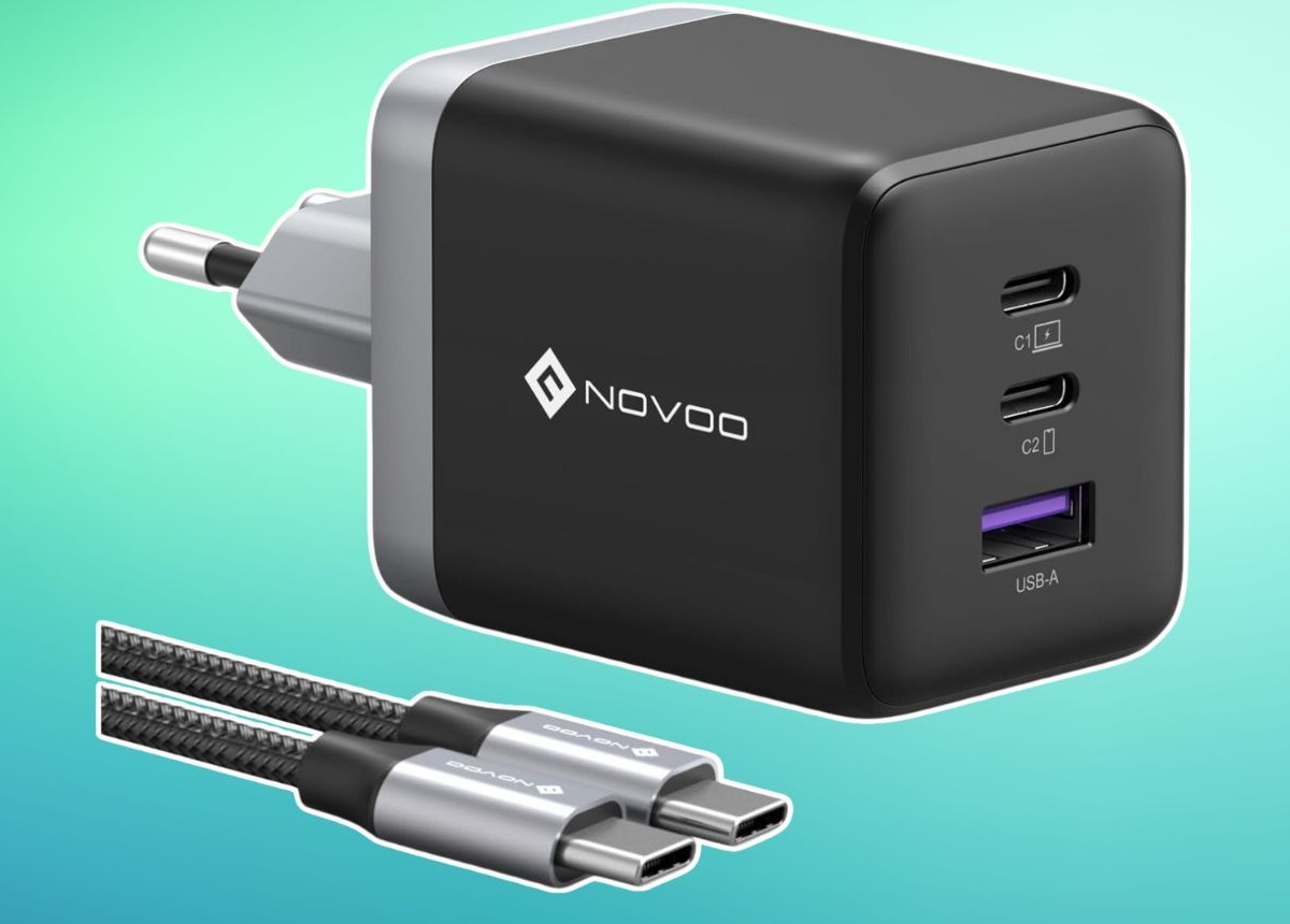 Caricatore GaN Nekteck 100W USB C Con 3 Porte (PD 3.0 E QC 3.0) – Compatto E Pieghevole – Bianco