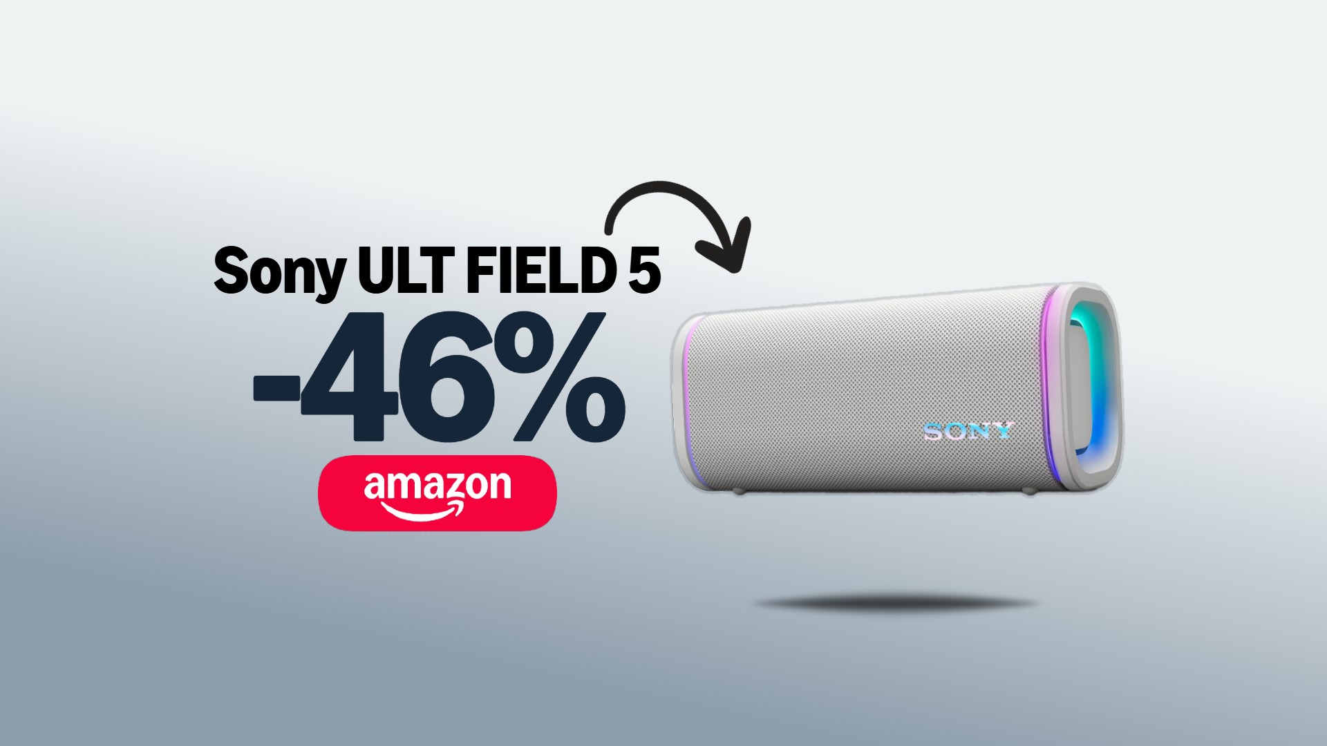 Sony ULT FIELD 5: prezzo in polvere con lo sconto Amazon del 46