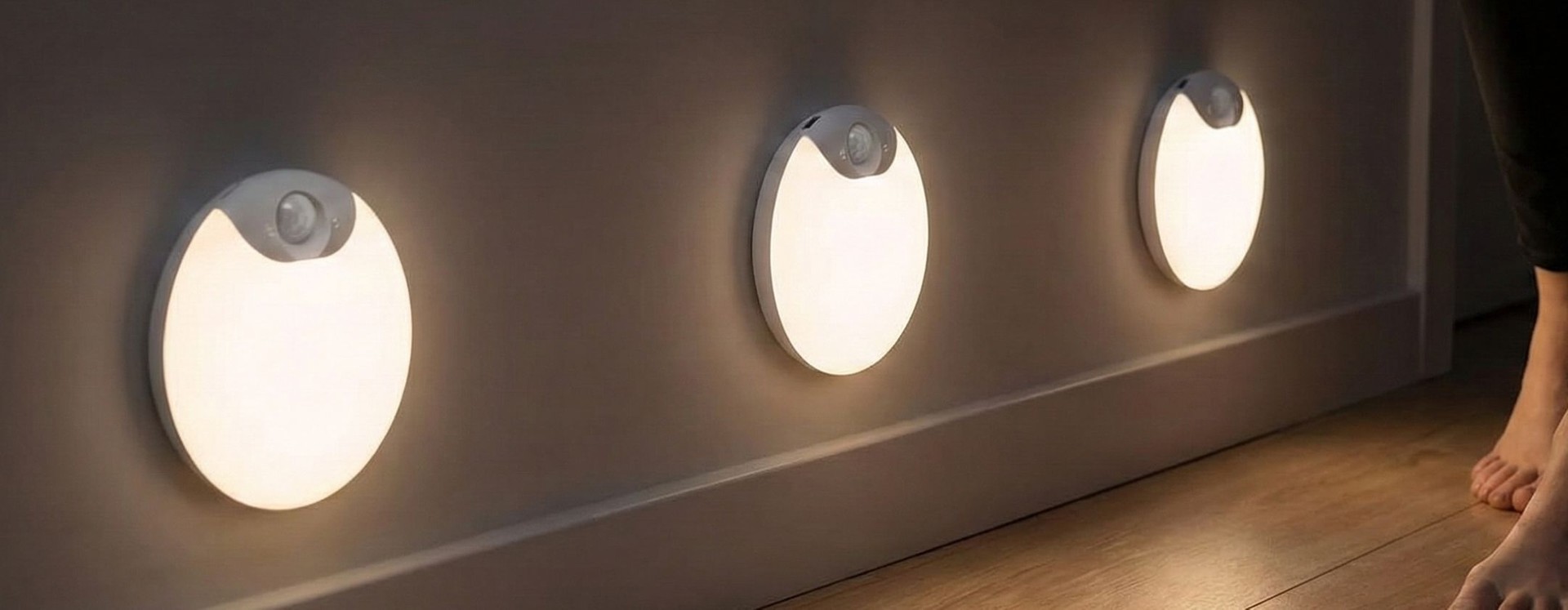 wowatt Luce Notturna Sensore Movimento, 3 Modalità Luce Notturna Ricaricabile, 3000K-4000K-6500K Luci con Sensore di Movimento da Interno, per Scale, Corridoio, Camere da Letto, Cucina(3 Pcs