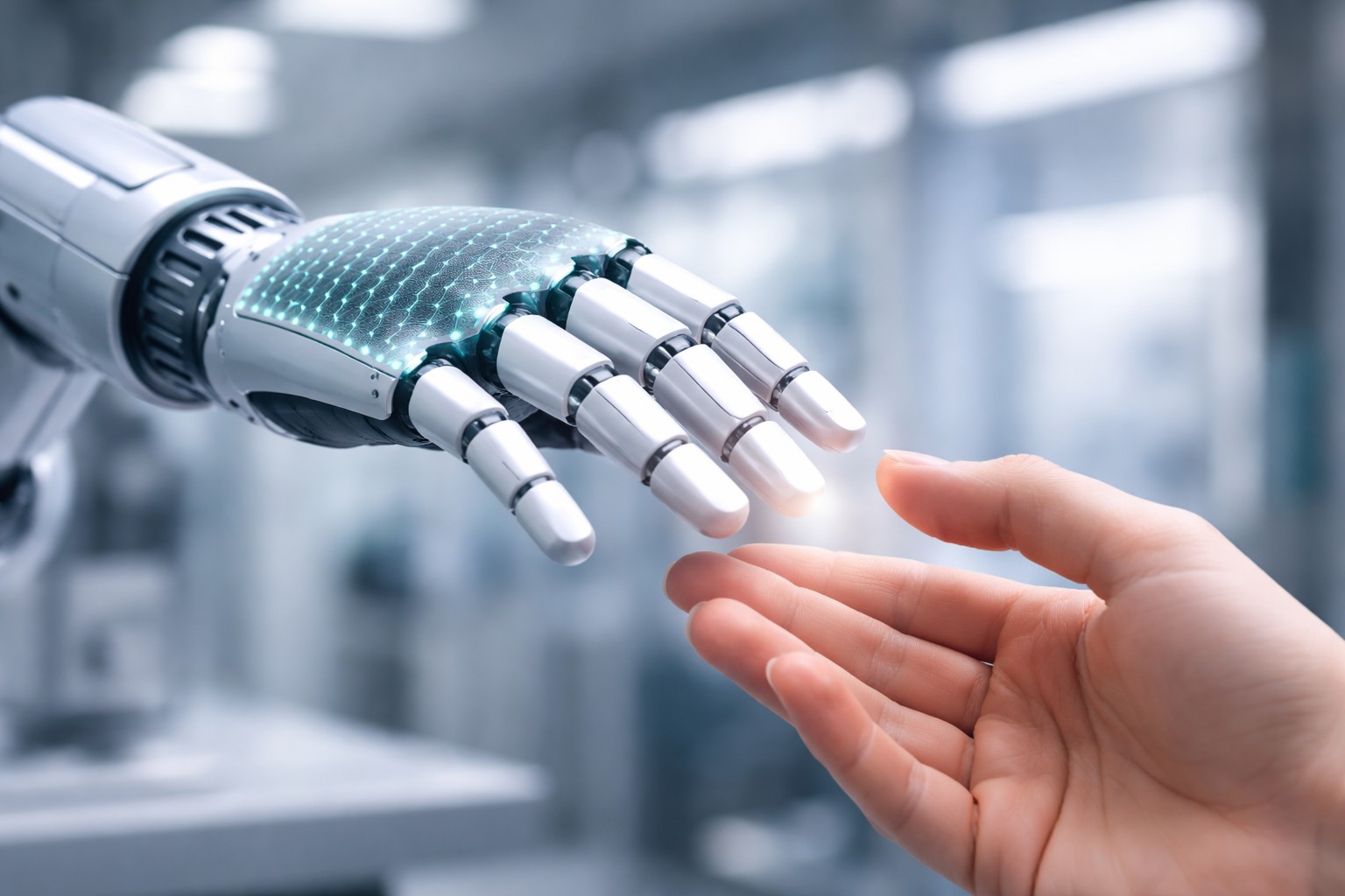 Nuova pelle elettronica: fa sentire e vedere i robot prima del contatto