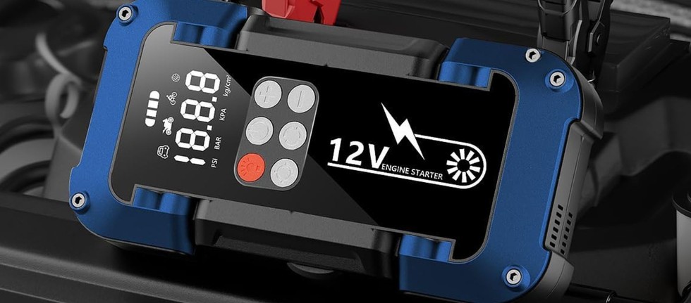 Avviatore Di Emergenza 8000A 12V – Booster Per Batteria Auto, Camion, Moto E Barca, Con Power Bank E Torcia LED