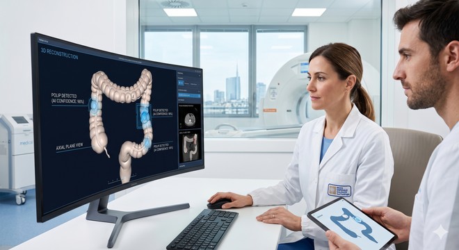 Addio sonda: come funziona la colonscopia virtuale assistita dall'AI