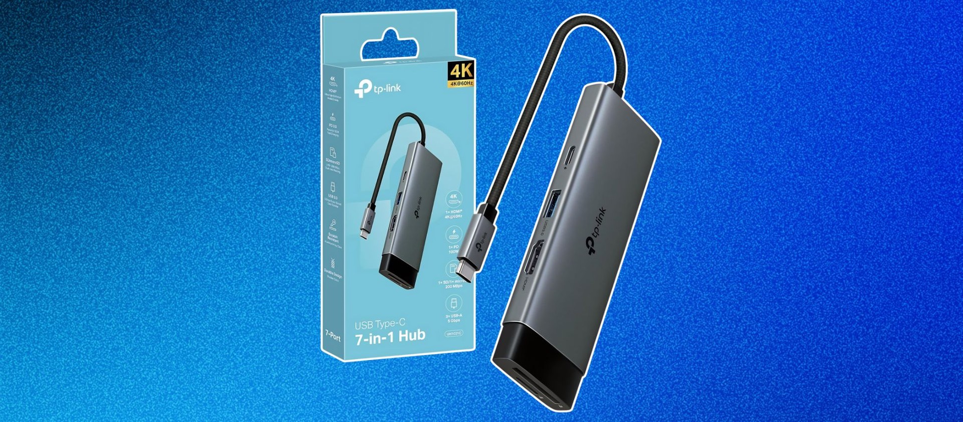 Il tuo PC ha poche porte? L'hub TP-Link 7-in-1 risolve tutto a soli 21,98€
