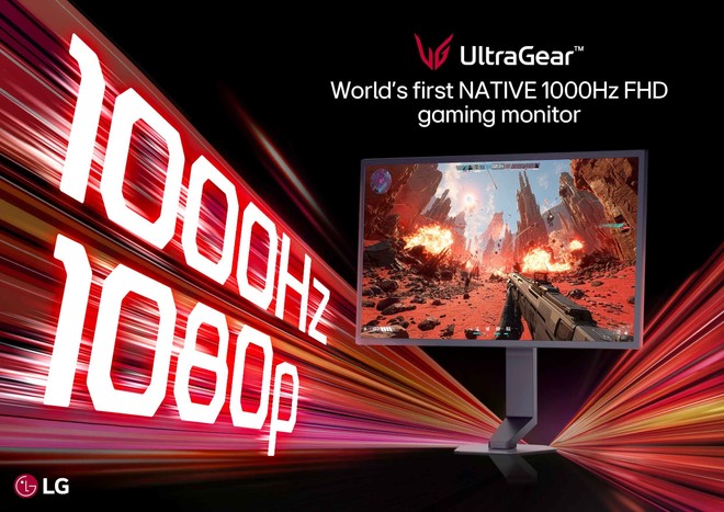 LG lancia un monitor da gaming a 1000Hz, addio lag negli esport