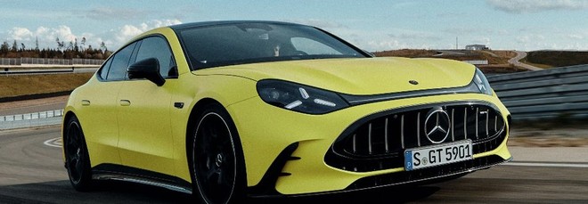 Mercedes-AMG GT4 Door Coupé, adrenalina elettrica: tre motori e 1.169 CV