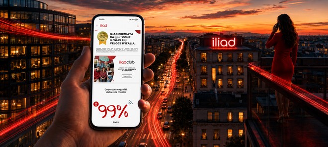 iliad continua a crescere in Italia: oltre 13 milioni di utenti e fibra sempre più centrale