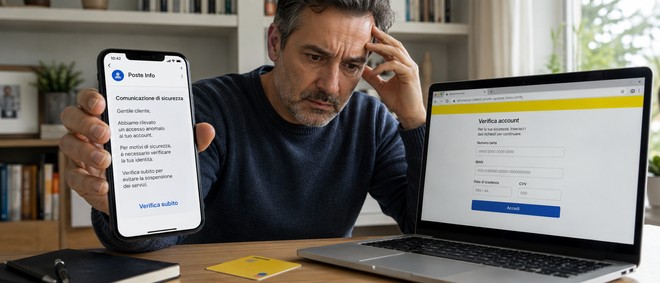 Finto SMS di Poste, versa 25mila euro ma lintestatario del conto viene assolto