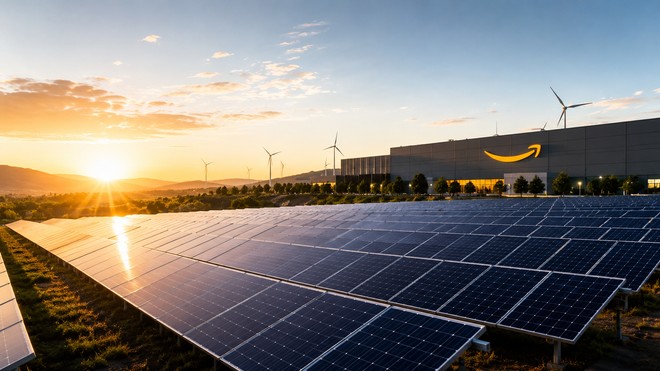 Amazon corre verso le emissioni zero con un impianto solare davvero enorme