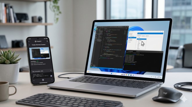 OpenAI Codex arriva su Windows: controllo del PC da smartphone