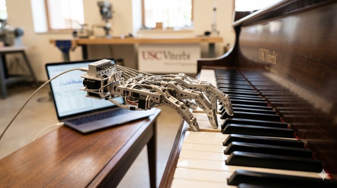 Anteprima: Mano robotica impara a suonare il pianoforte: ci mette solo due minuti