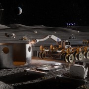 Un escavatore autonomo per la Luna: il cantiere spaziale parte nel 2028