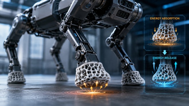 Anteprima: Piedi in 3D e AI: così i robot quadrupedi diventano più efficienti
