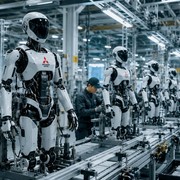 Mitsubishi produrrà 1.000 robot umanoidi al mese: cambia la fabbrica del futuro